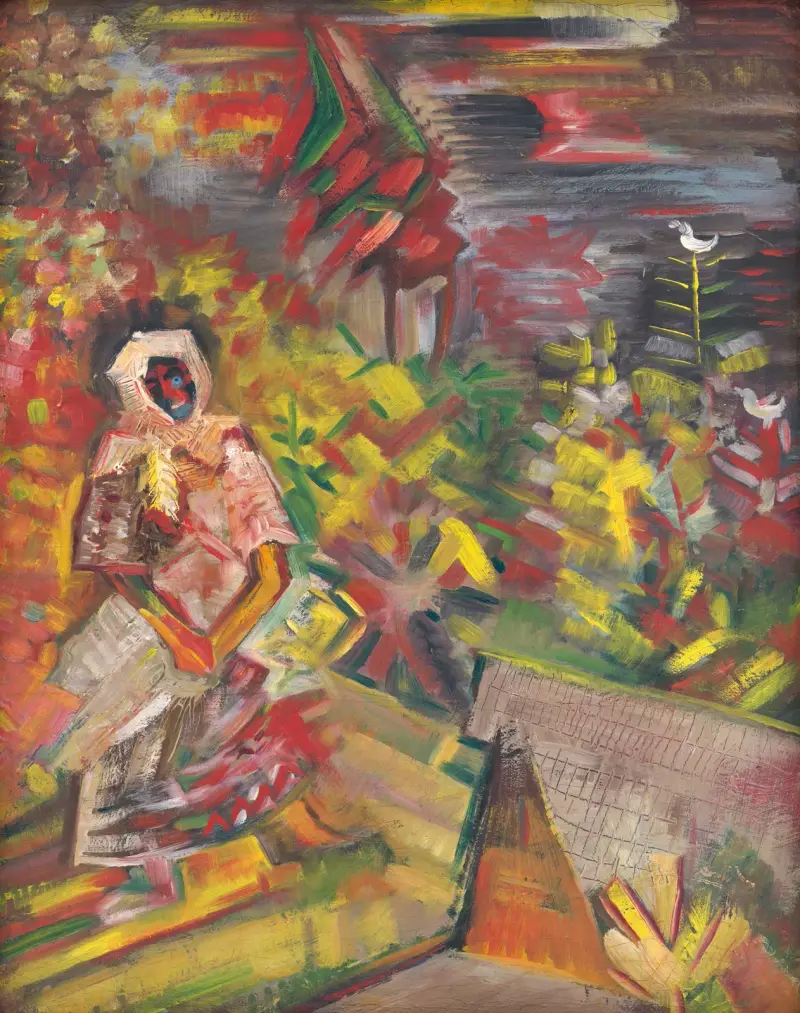 Peasant Woman av Arnold Peter Weisz-Kubínčan