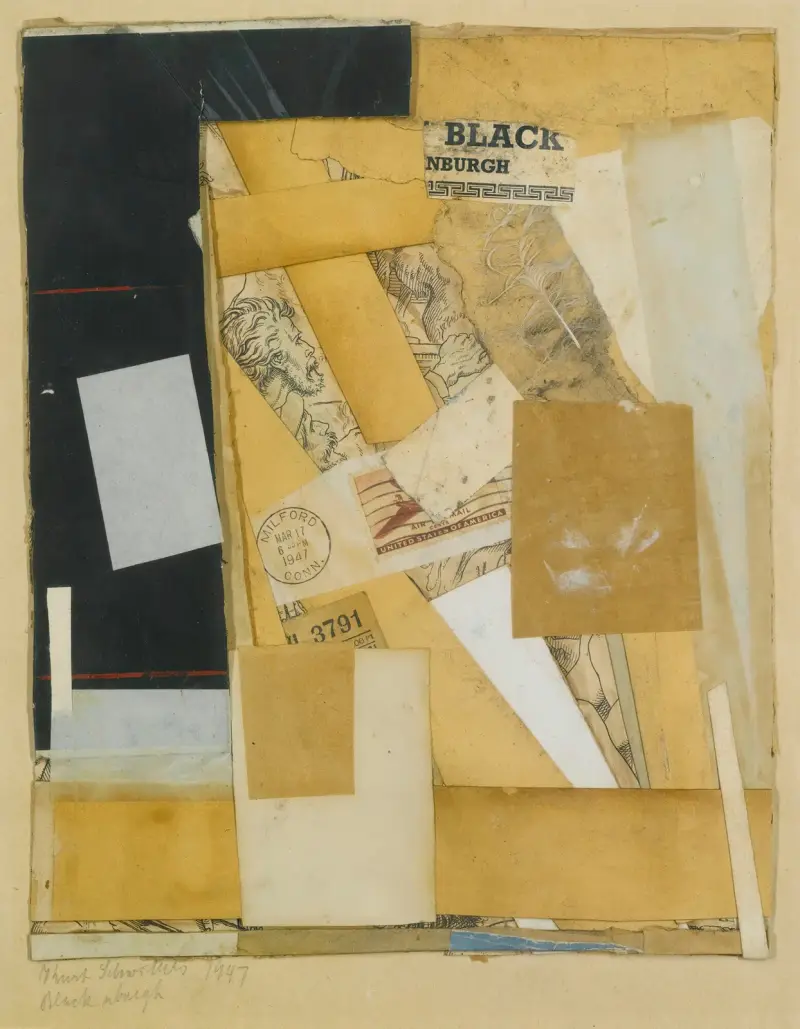 Black Nburgh av Kurt Schwitters