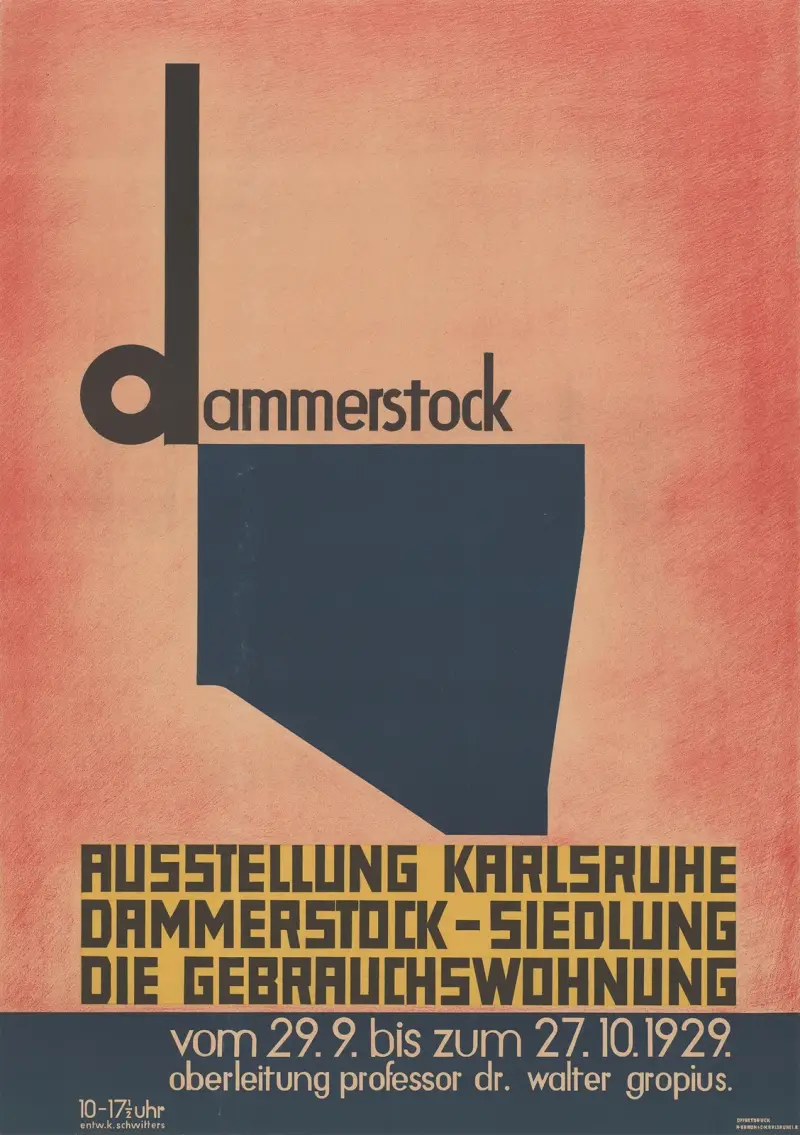 Dammerstock, utställning Karlsruhe, Dammerstock-bebyggelsen, Die Gebrauchswohnung av Kurt Schwitters