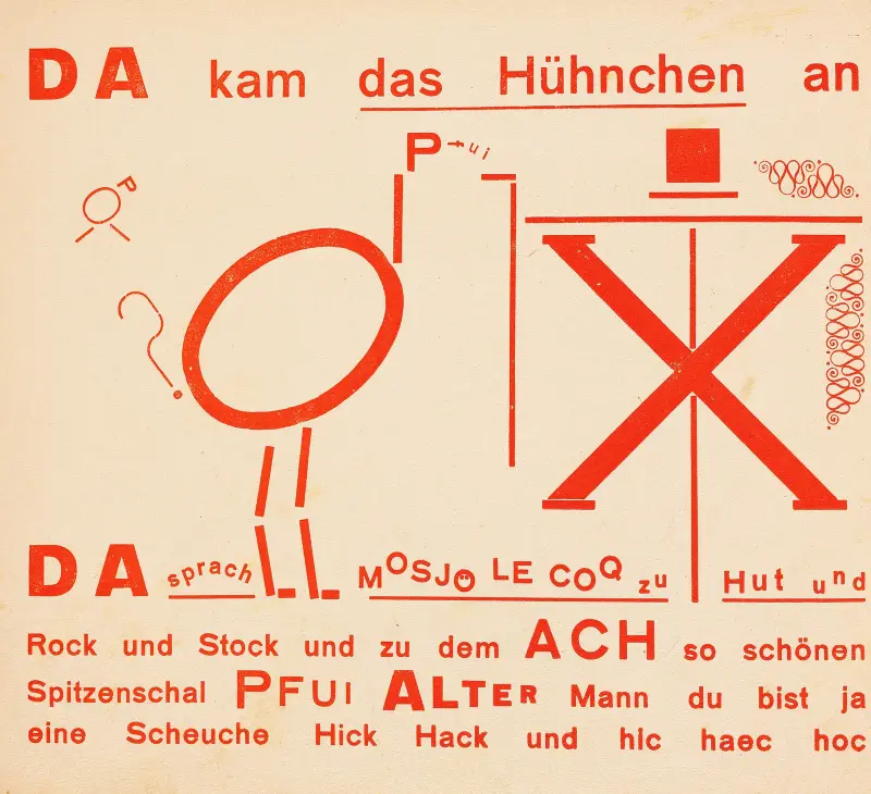 Die Scheuche av Kurt Schwitters