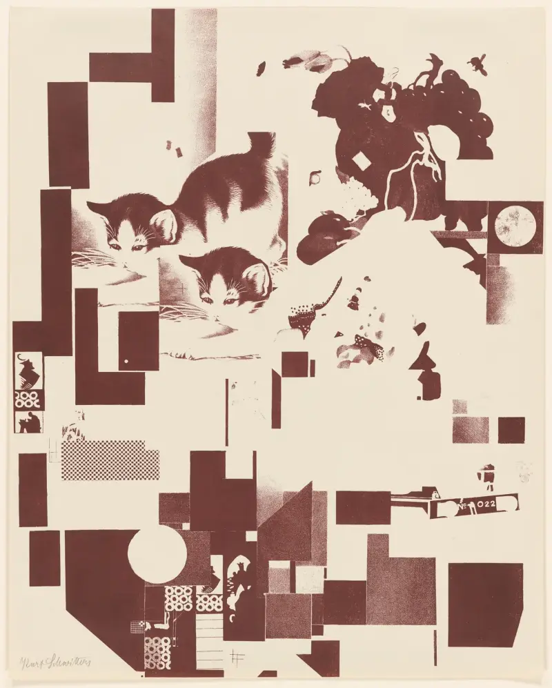 Merz 3. Kurt Schwitters 6 Lithos Pl.6 av Kurt Schwitters