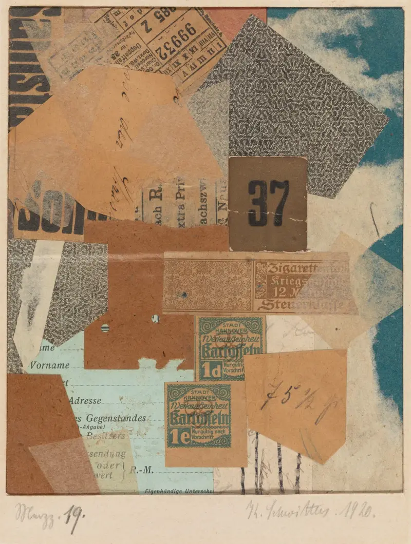 Merzz. 19 av Kurt Schwitters