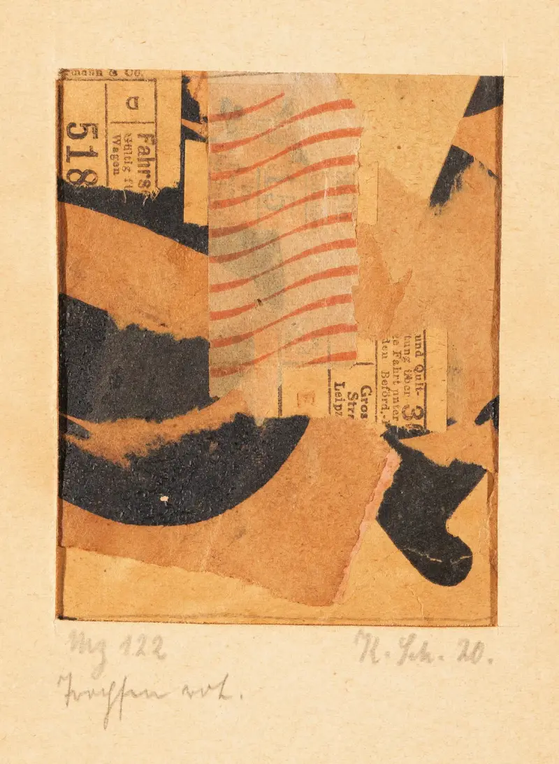 Mz 122 Tropfen rot. (Merzzeichnung) av Kurt Schwitters