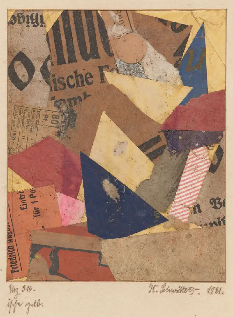 Mz 316 ische gelb (Mz 316 ische Yellow) av Kurt Schwitters