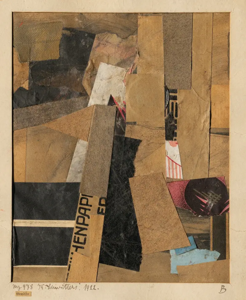 Mz 478 Gemälde av Kurt Schwitters