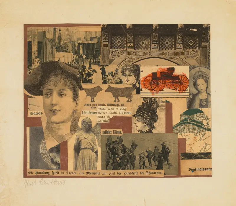 Utan titel (Handlingen utspelar sig i Theben) av Kurt Schwitters