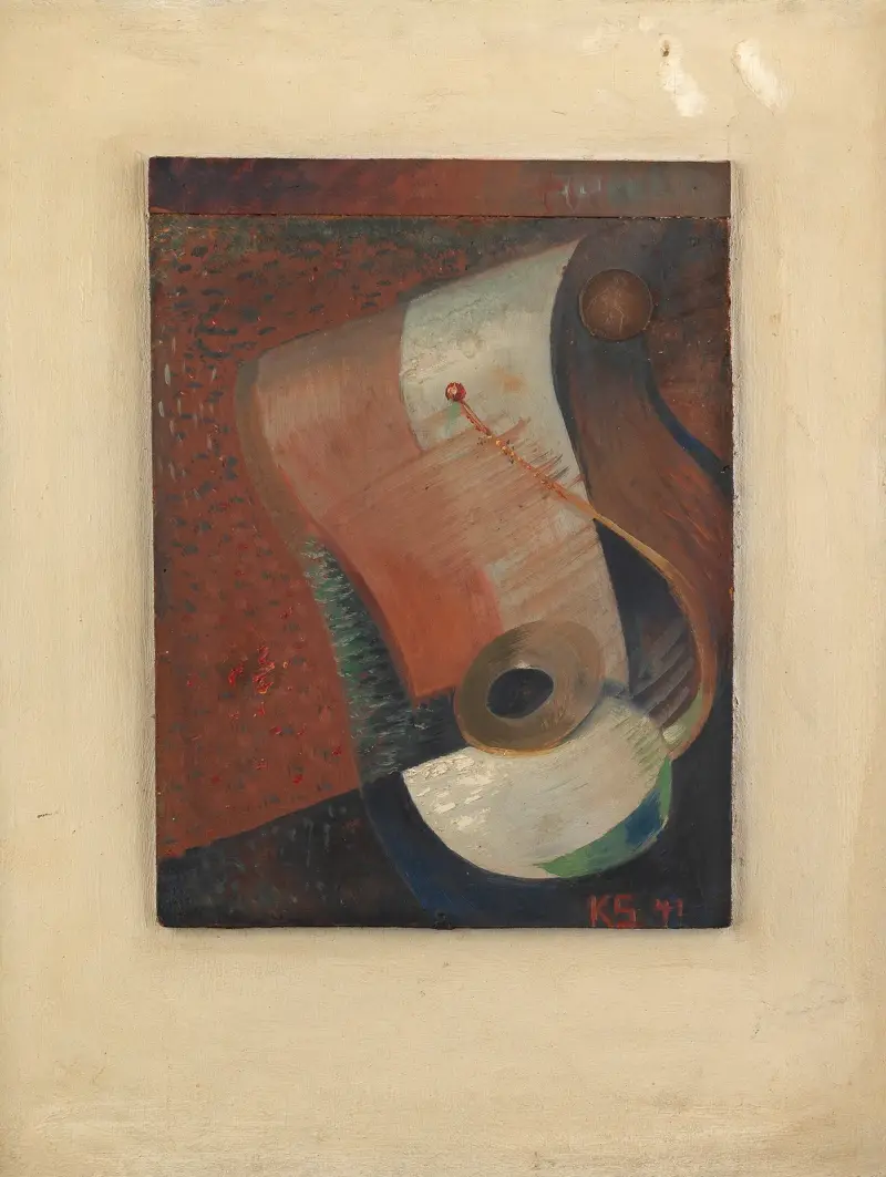Still life with penny av Kurt Schwitters