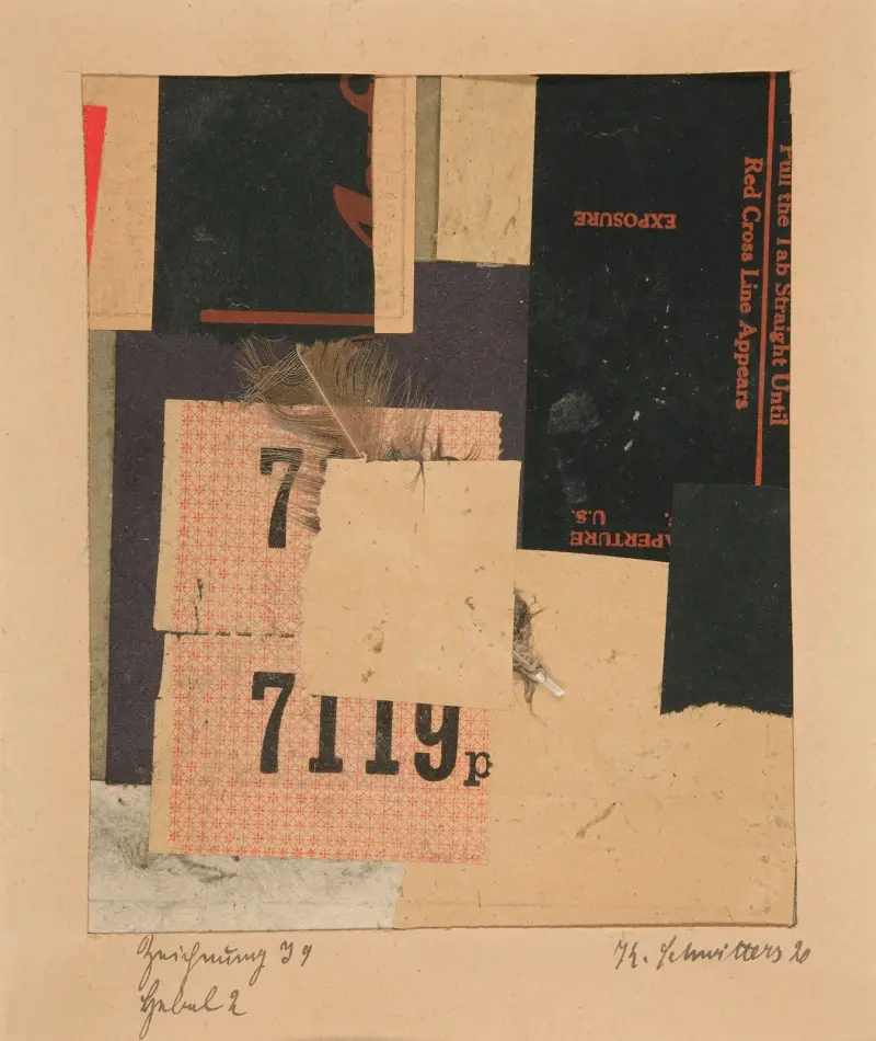 Teckning I 9 Hävstång 2 av Kurt Schwitters