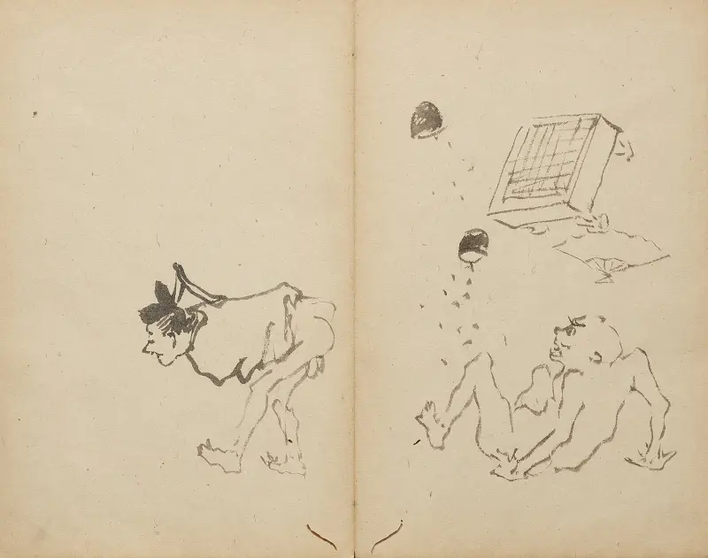 Farting Upsets a Game of Go av Kawanabe Kyōsai