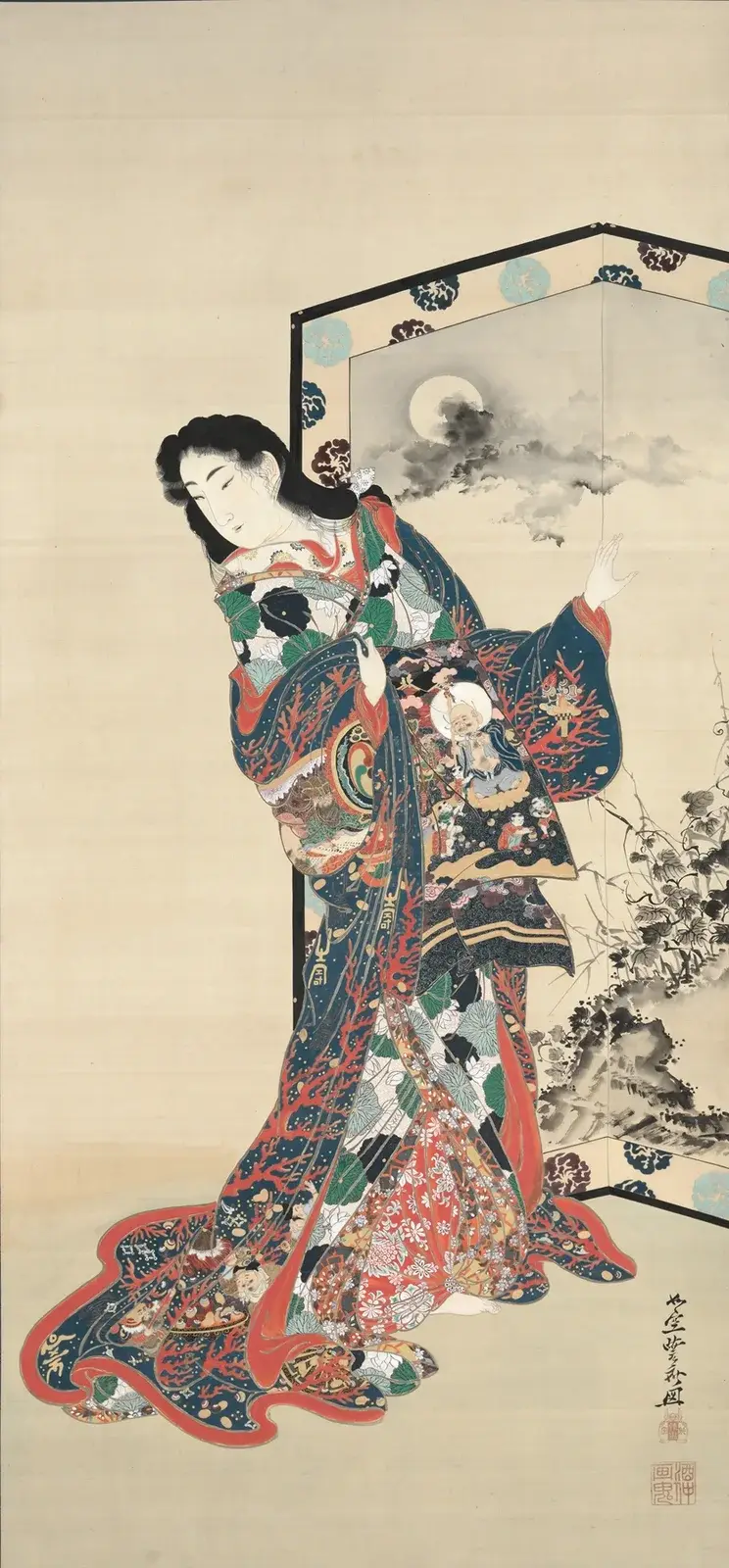 Höllenkurtisane von Kawanabe Kyōsai