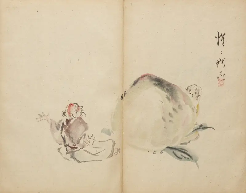 Momotarō, Kawanabe Kyōsai