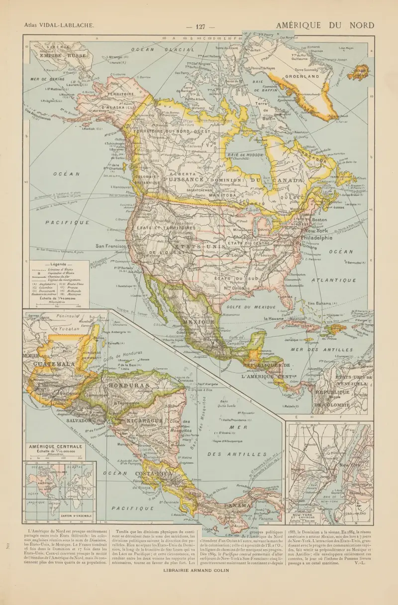 Severní Amerika, Paul Vidal de La Blache