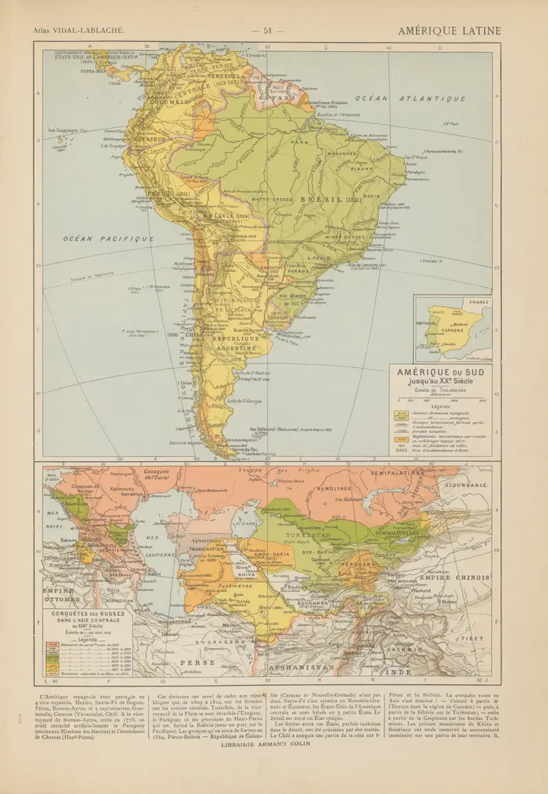 Latinamerika av Paul Vidal de La Blache