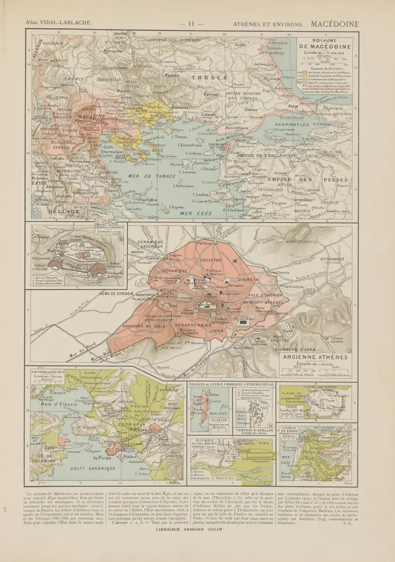 Ateny i okolice – Macedonia, Paul Vidal de La Blache