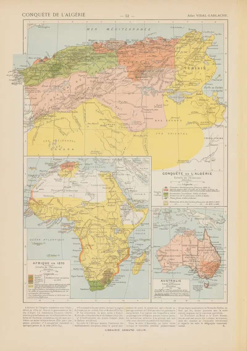 Die Eroberung Algeriens von Paul Vidal de La Blache