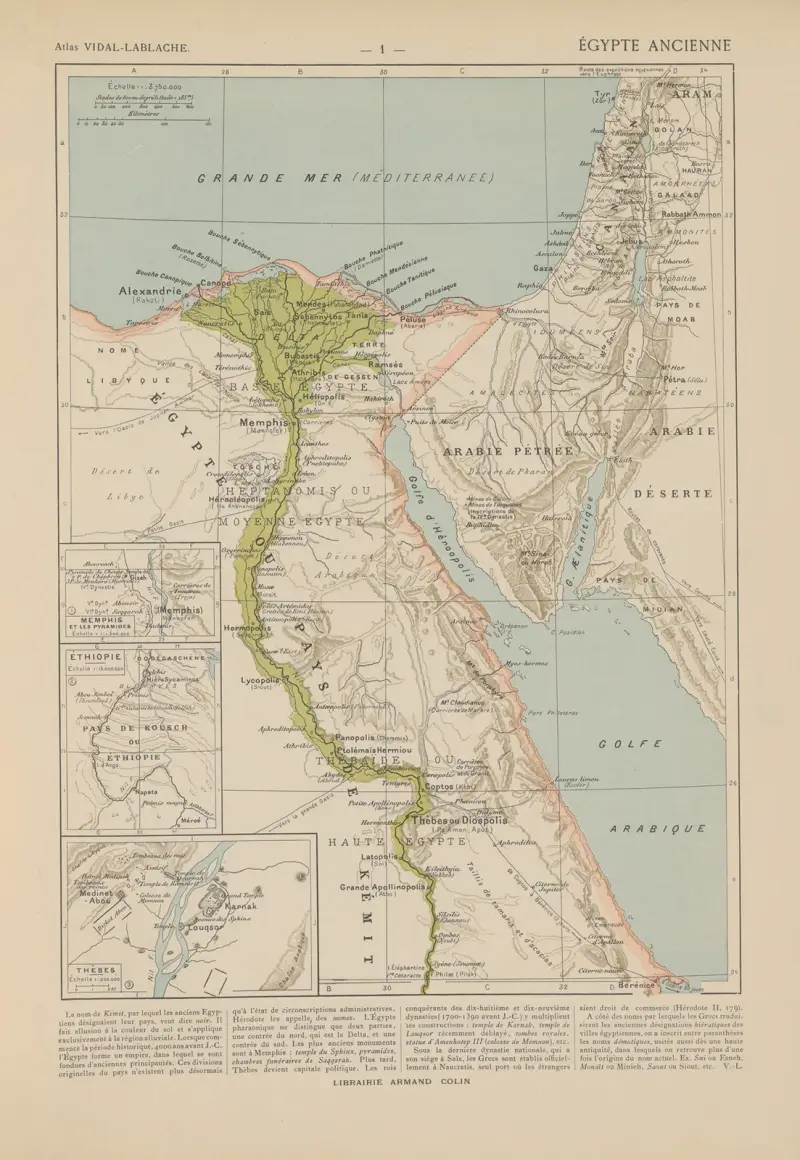 Forntida Egypten av Paul Vidal de La Blache