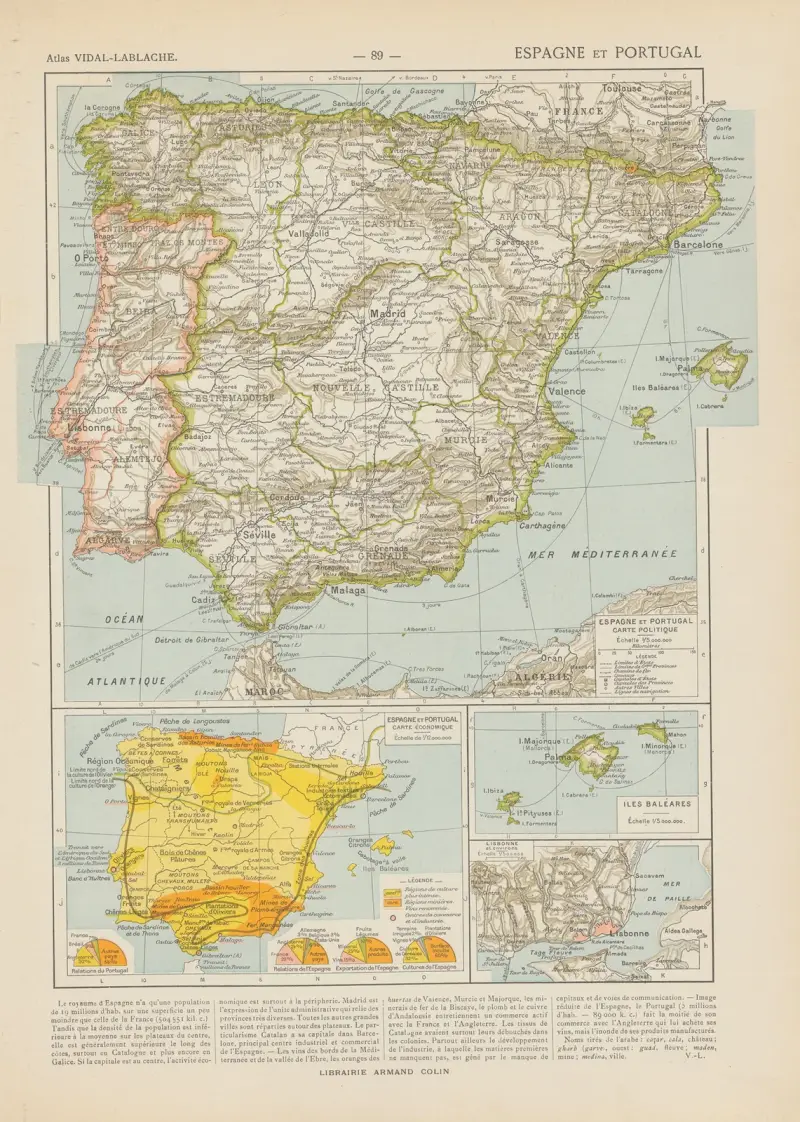 Spanien och Portugal av Paul Vidal de La Blache