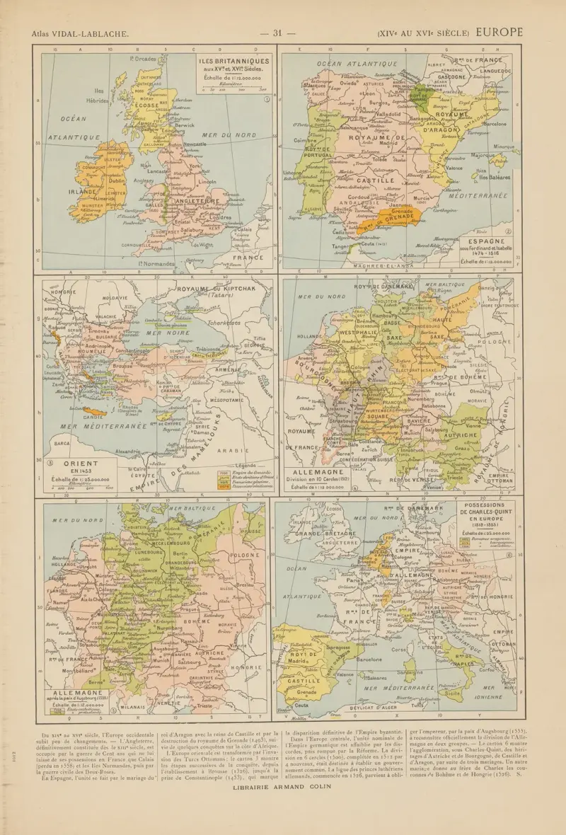 Europa, 1913 – Nr. 3 von Paul Vidal de La Blache
