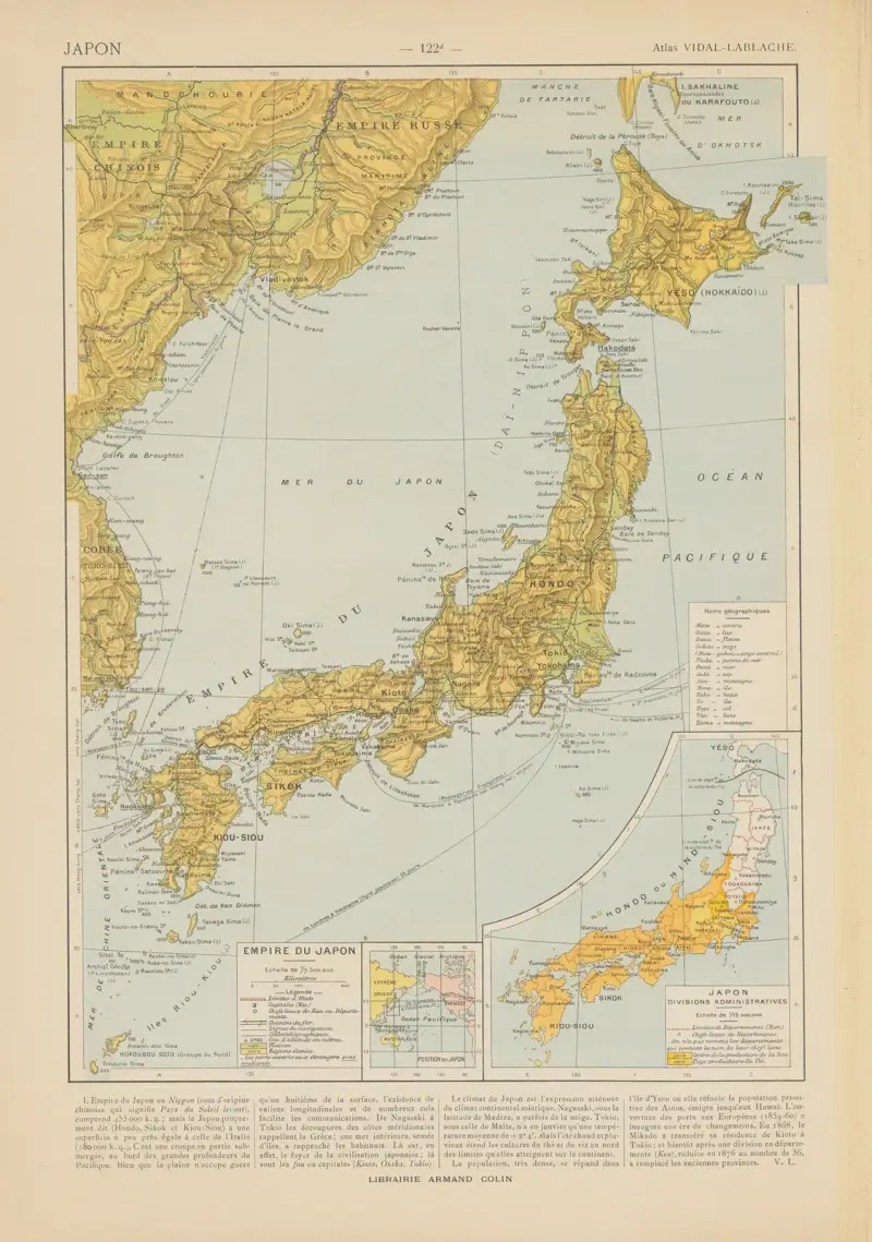 Japonia, Paul Vidal de La Blache
