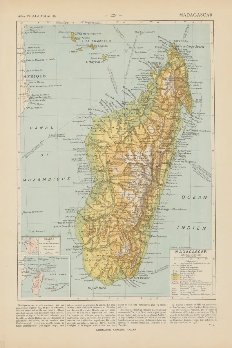 Madagaskar von Paul Vidal de La Blache