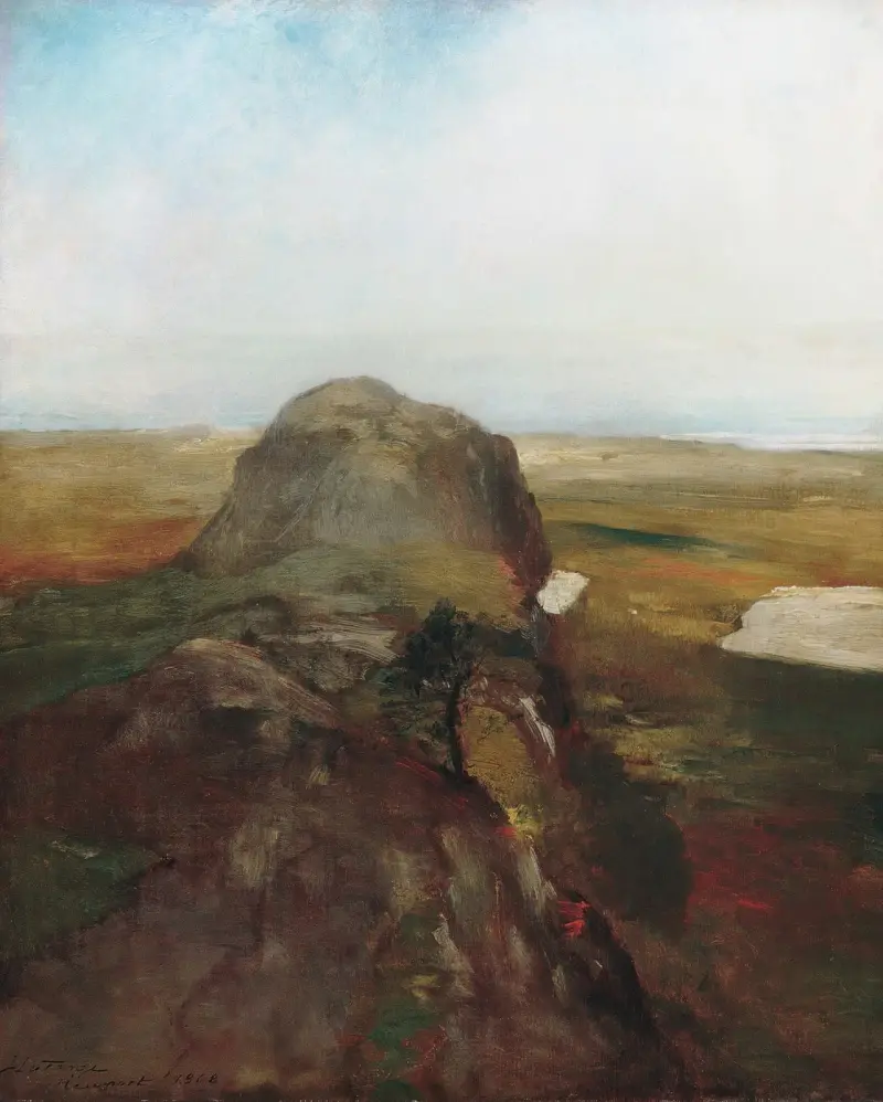 Autumn Study, View over Hanging Rock, Newport, R.I. av John La Farge