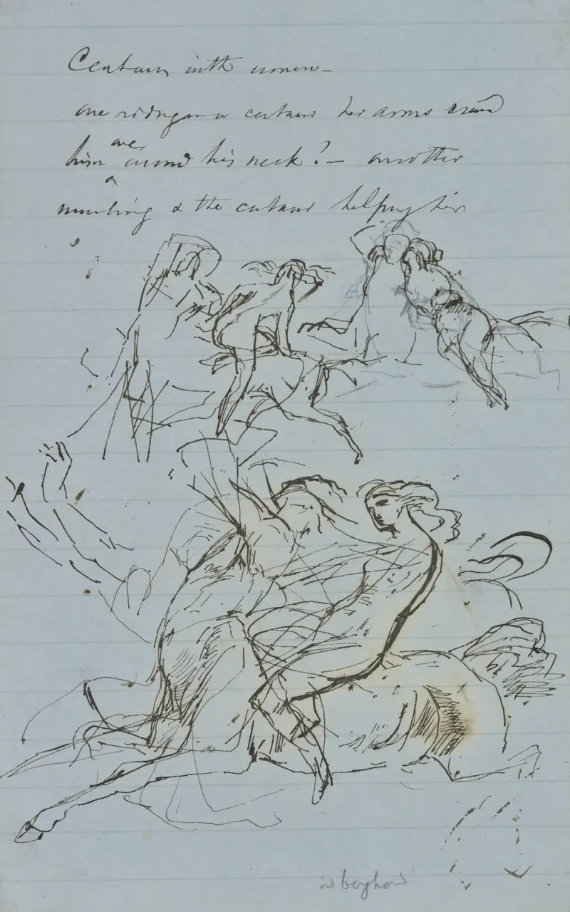 Kentauren med kvinnan av John La Farge
