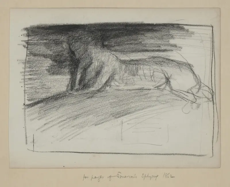 Studies for Emerson’s ‘The Sphynx’ av John La Farge