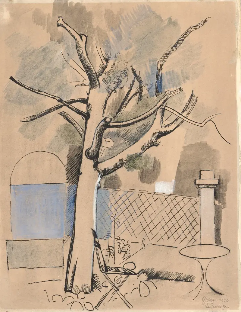 La terrasse de Grasse av Roger de La Fresnaye