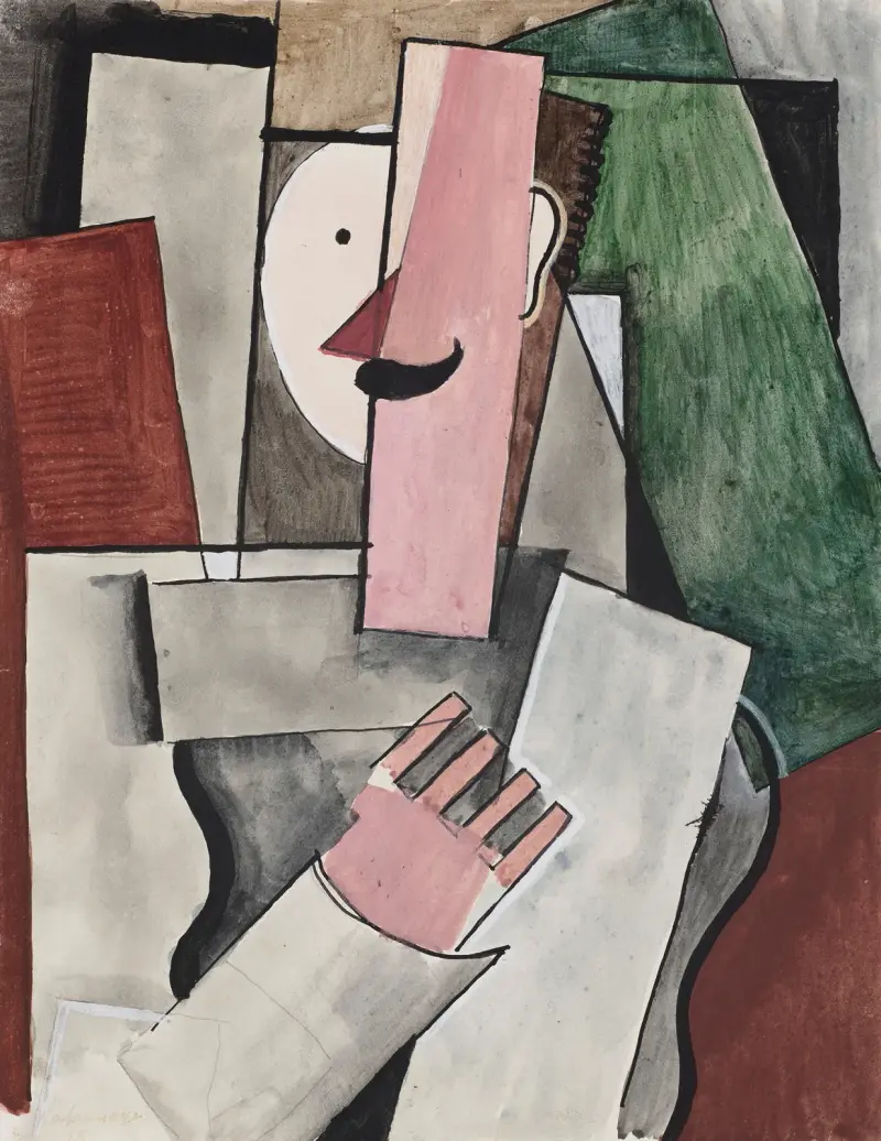 Żołnierz z wąsem, Roger de La Fresnaye