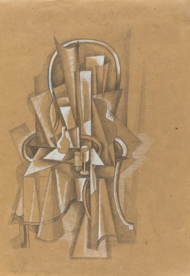Still Life (probably 1920), 1920 av Roger de La Fresnaye