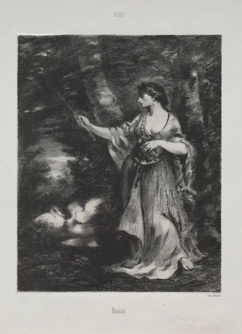 Beauté av Narcisse-Virgile Diaz de La Peña