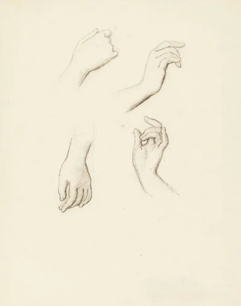 Handstudie IV von Narcisse-Virgile Diaz de La Peña