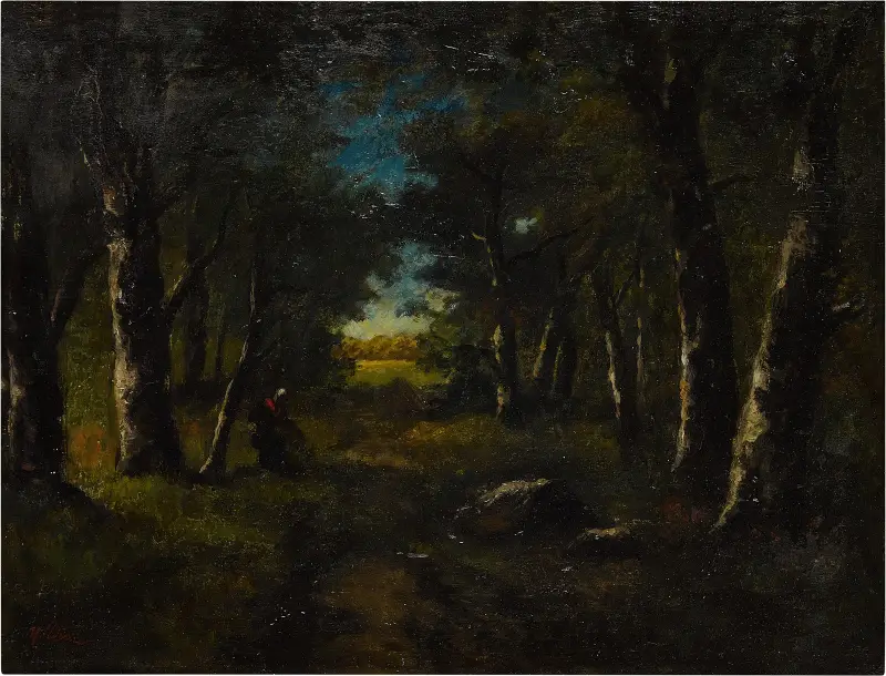 Foraging in the Forest von Narcisse-Virgile Diaz de La Peña