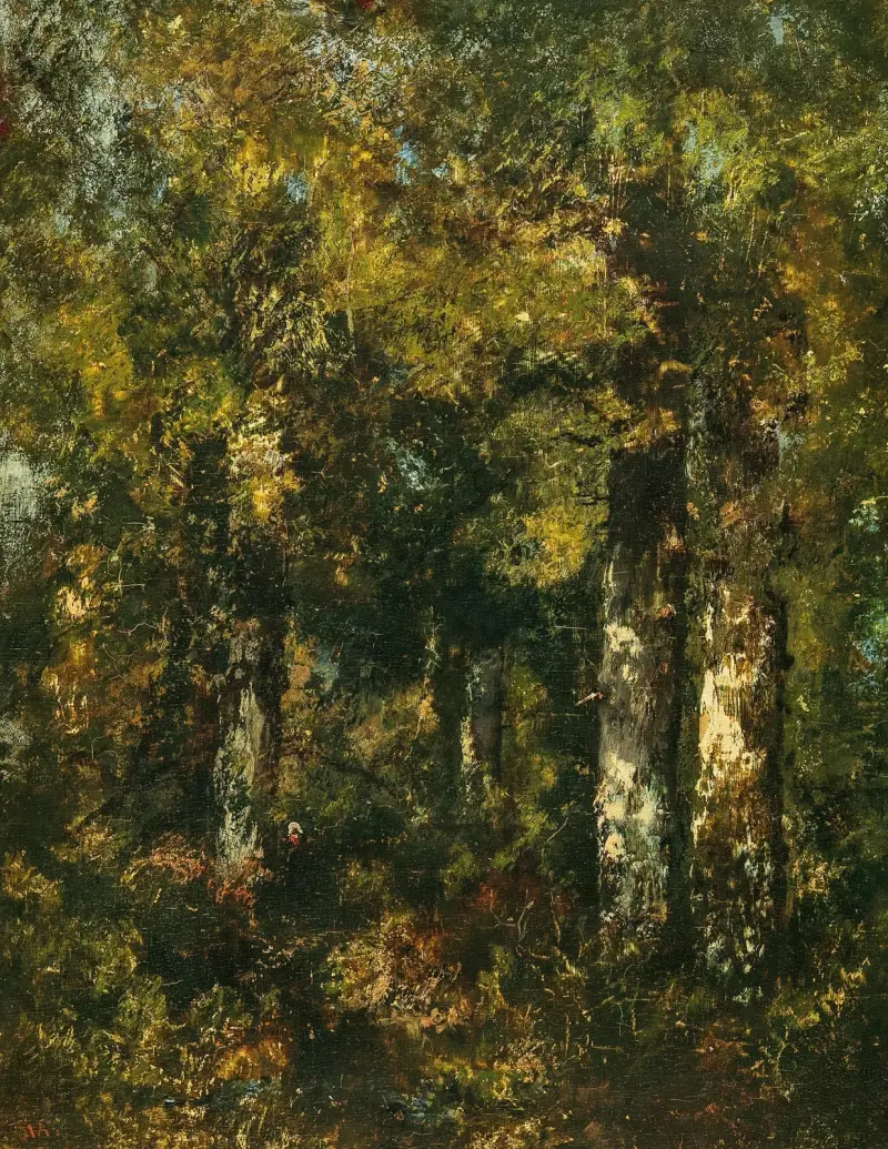 I Fontainebleauskogen av Narcisse-Virgile Diaz de La Peña
