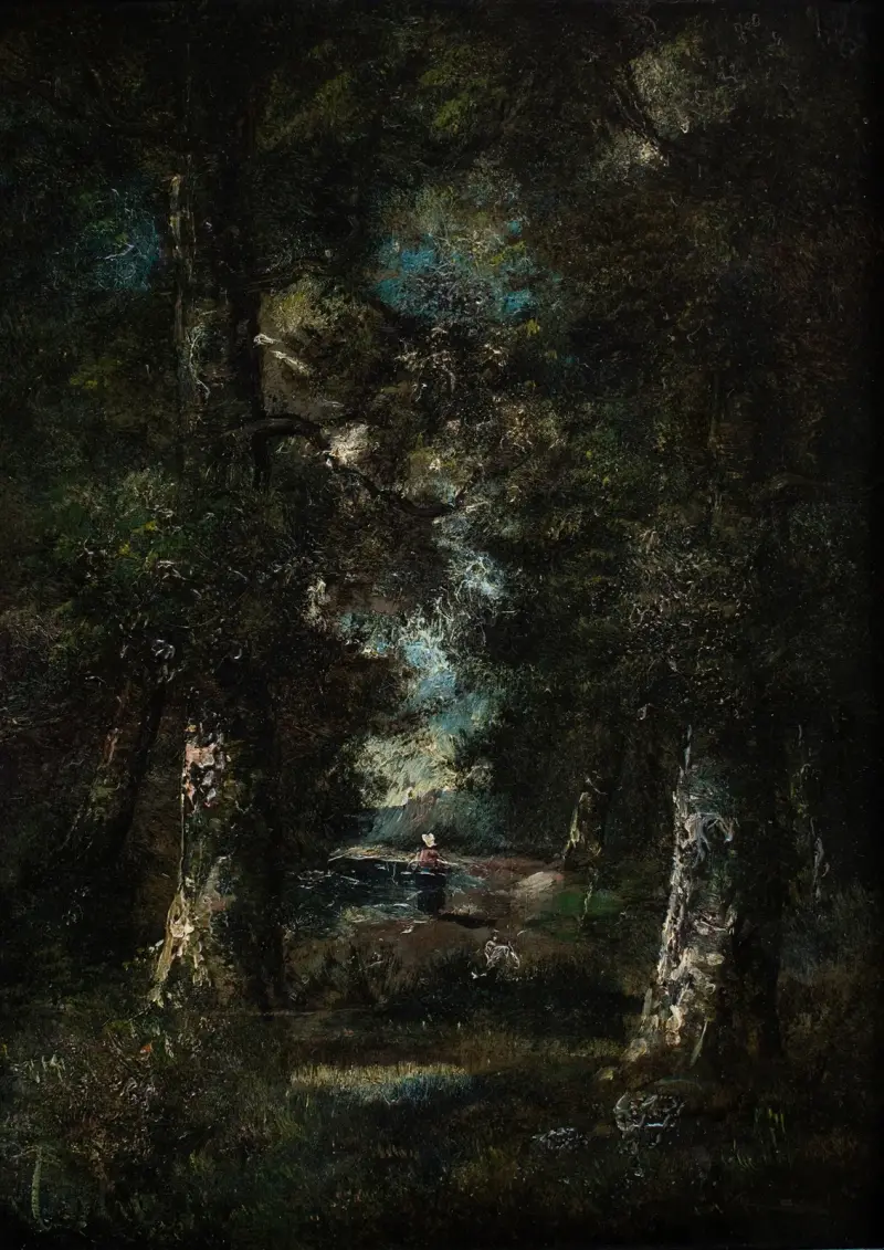 Landschaft (Waldweg) von Narcisse-Virgile Diaz de La Peña