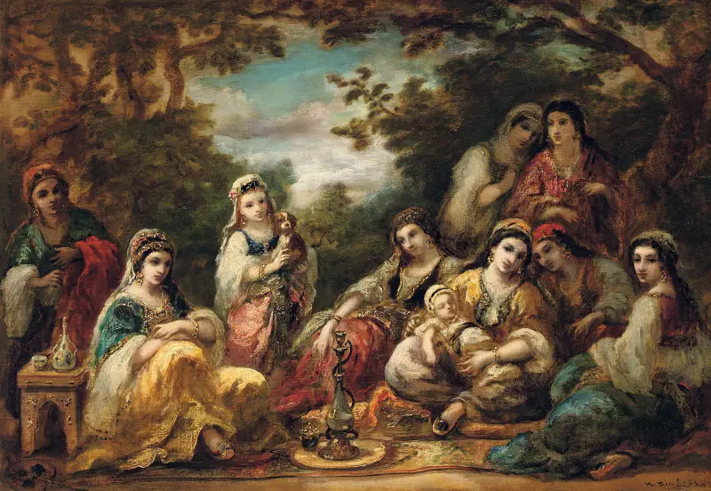 Orientaliska damer i vila av Narcisse-Virgile Diaz de La Peña