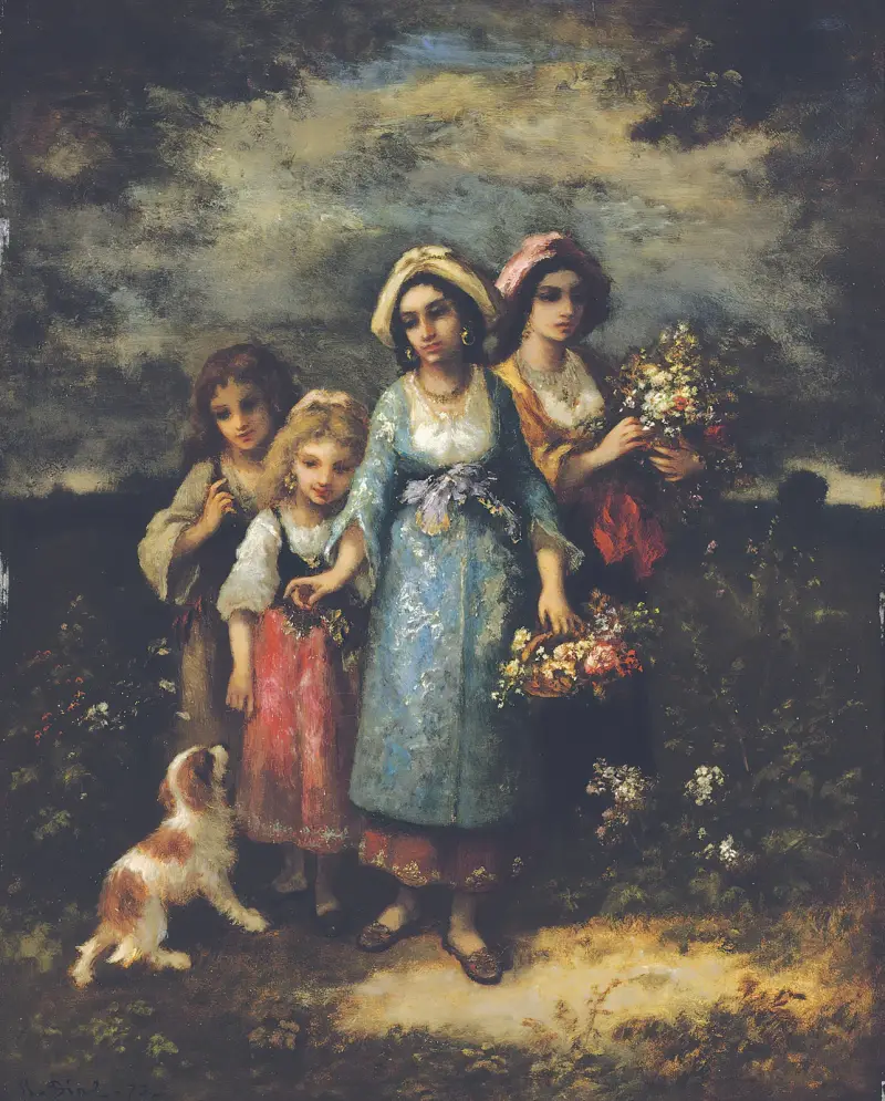 Trhání květin, Narcisse-Virgile Diaz de La Peña