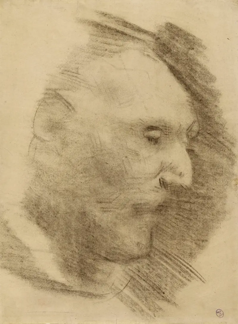Profil d’homme von Narcisse-Virgile Diaz de La Peña