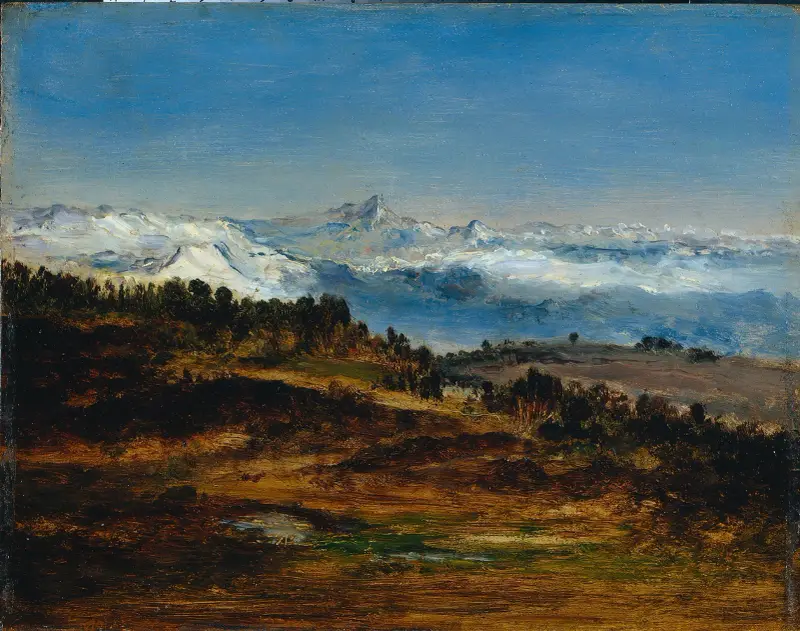 The Pyrenees, the Peak of the Midi de Bigorre av Narcisse-Virgile Diaz de La Peña