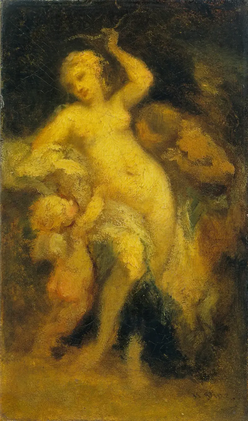Venus entwaffnet Amor von Narcisse-Virgile Diaz de La Peña