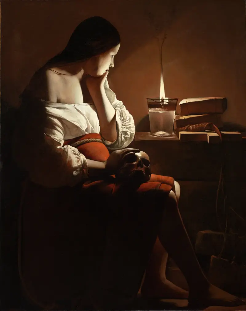 Magdalena med rökande låga av Georges de La Tour