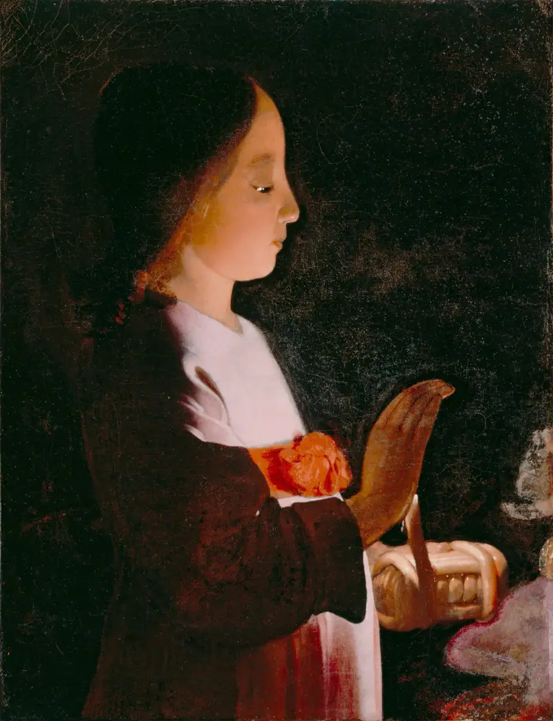 Ung jungfru Maria av Georges de La Tour