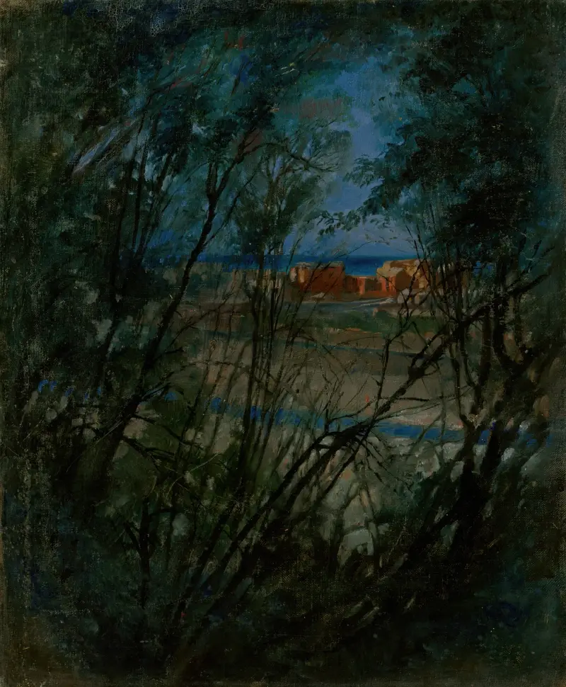 Blue Landscape av Ladislav Mednyánszky