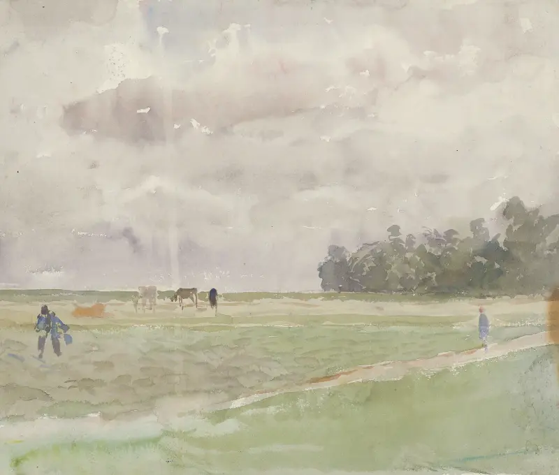Field under the cloud av Ladislav Mednyánszky