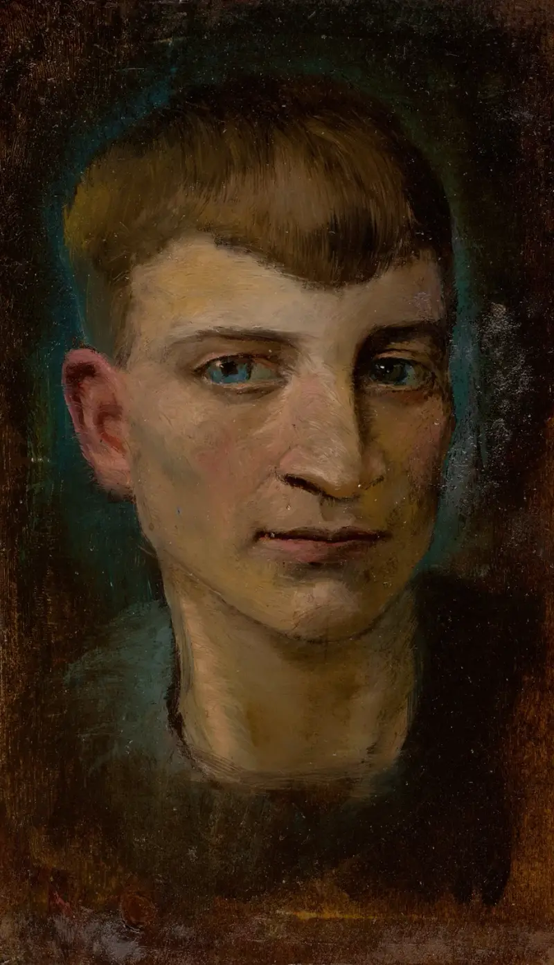 Huvud av utmärglad pojke av Ladislav Mednyánszky