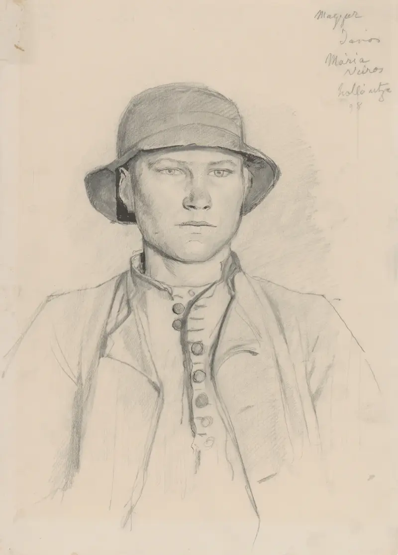 Djävulshuvud av Ladislav Mednyánszky