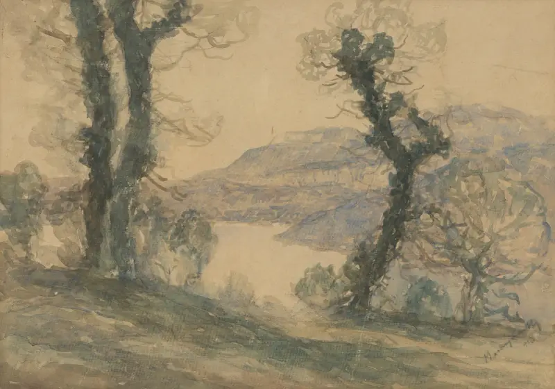 Landscape av Ladislav Mednyánszky