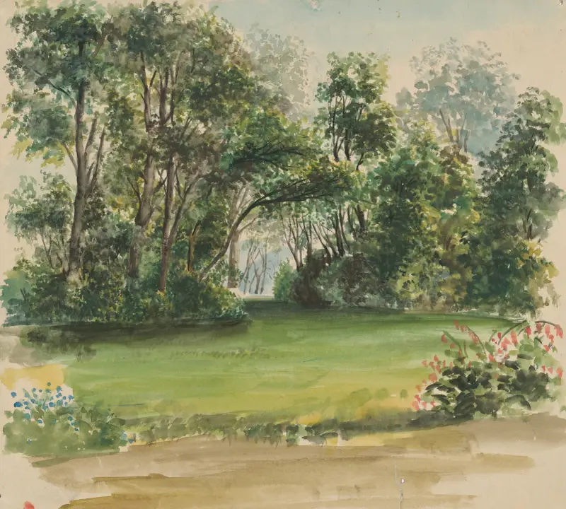 Park i Strážky av Ladislav Mednyánszky