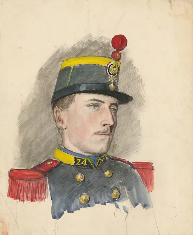 Porträtt av en soldat av Ladislav Mednyánszky