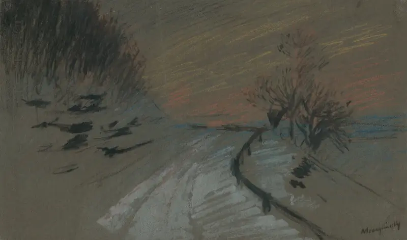 Vinterväg av Ladislav Mednyánszky